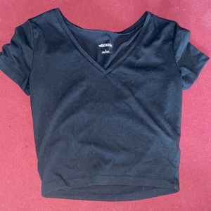 Black crop top